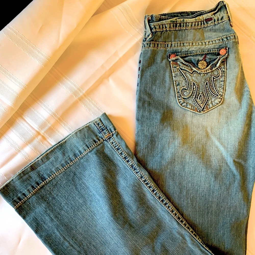 Woman’s wide leg MEK jeans Sz 29x34